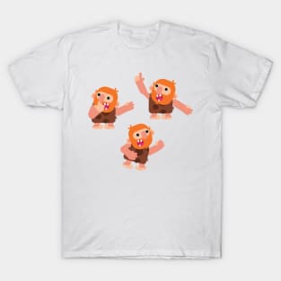 Vector Caveman Character Illustration T-Shirt